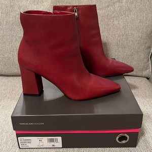 Vince Camuto Booties - Cammen - Raven Red - Size 8M